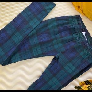 Plaid leggings